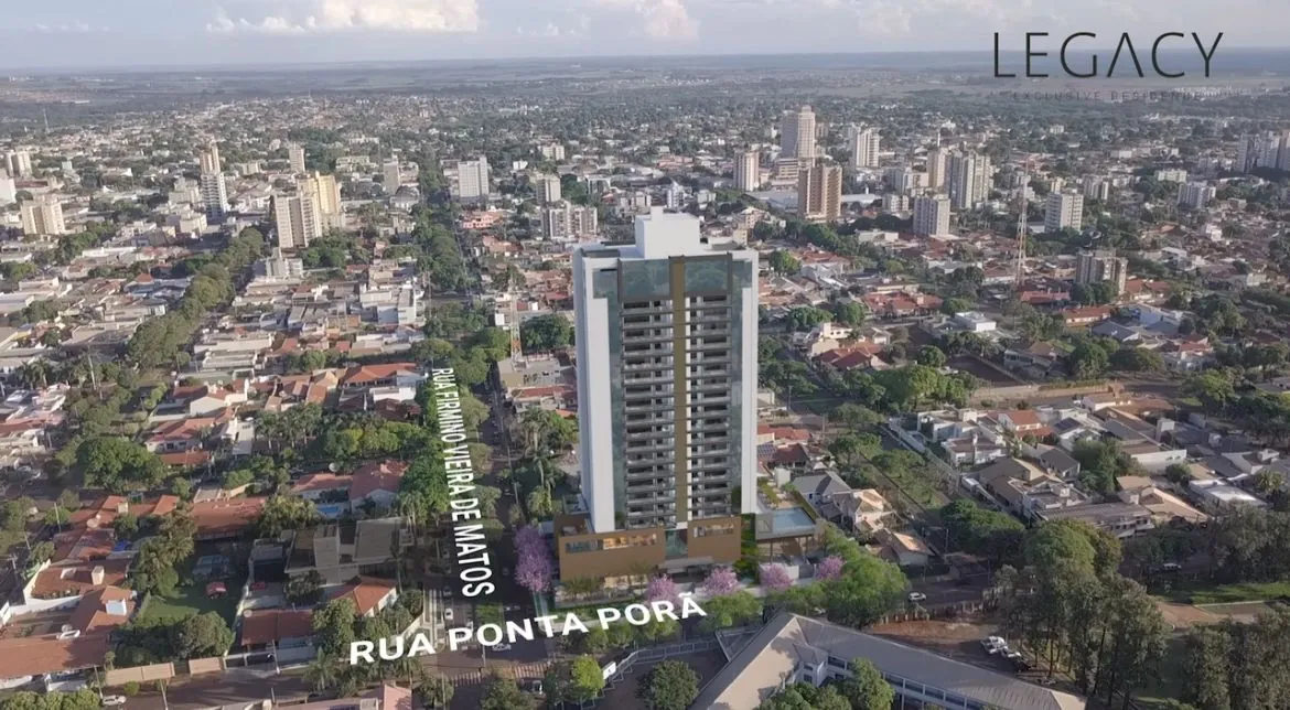 Localização aérea do Legacy em Dourados
