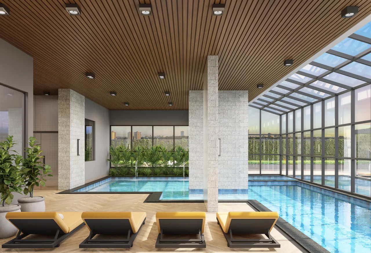 Spa com piscina coberta do Legacy