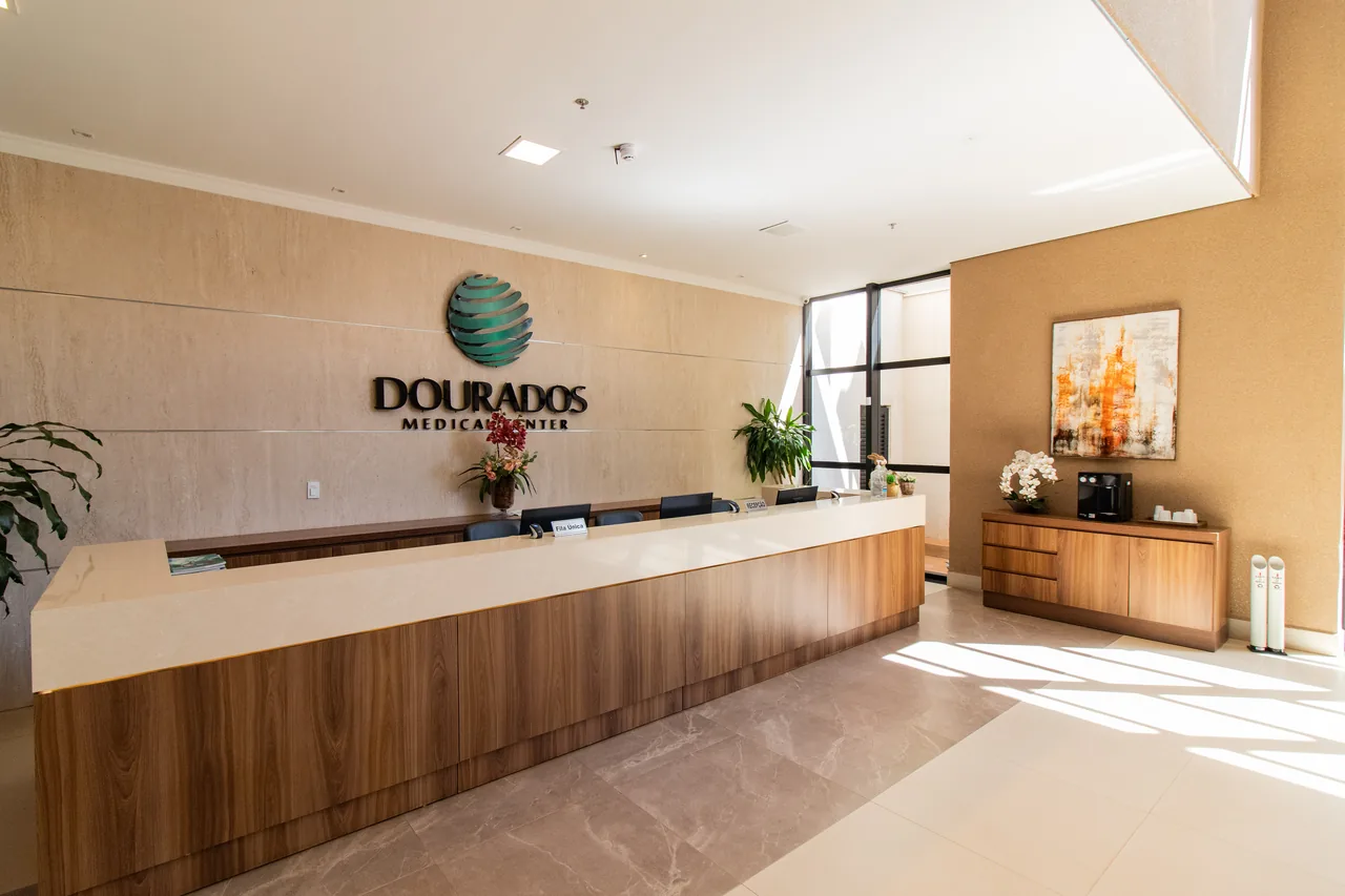 Recepção do Dourados Medical Center em Dourados