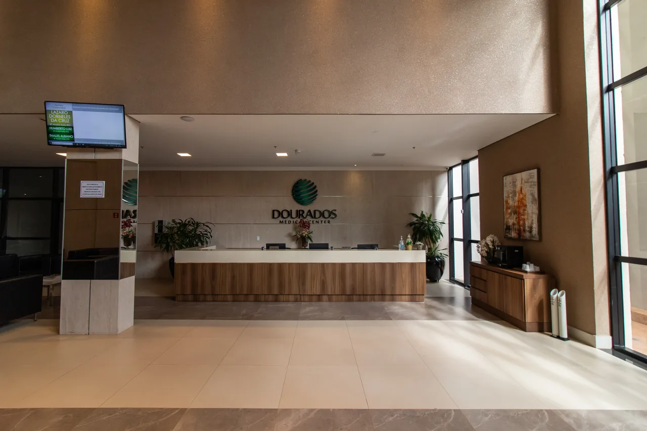 Recepção central do Dourados Medical Center