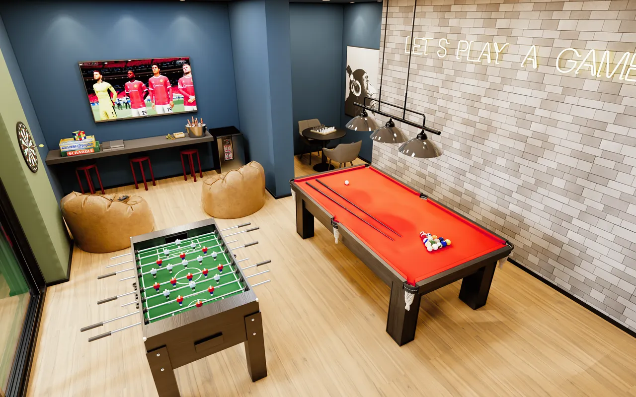 Sala de jogos do Phenom Residence