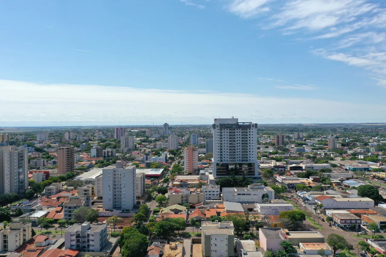 Vista para o centro de Dourados do Phenom