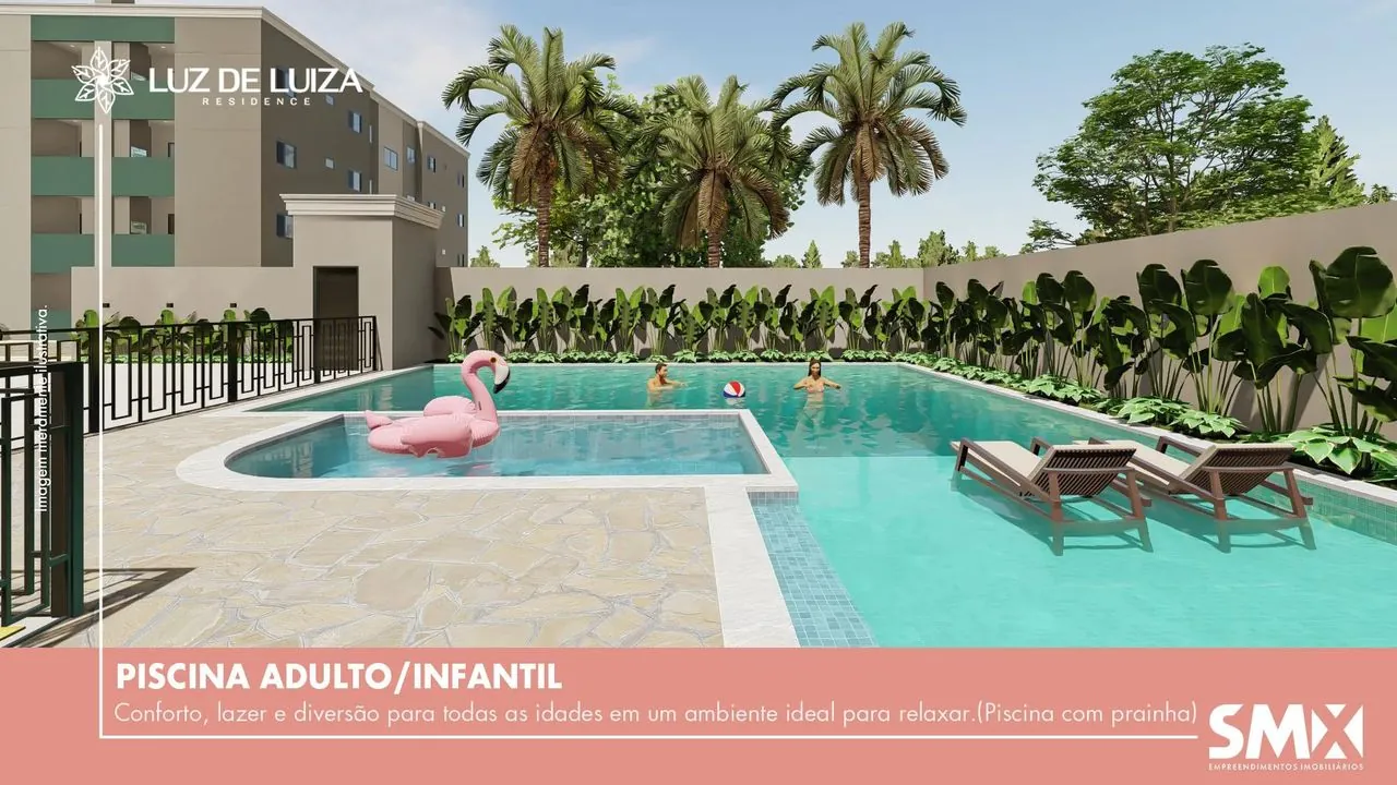Piscina adulto e infantil do Luz de Luiza Residence