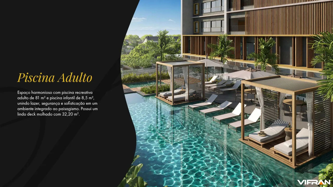 Piscina adulto do Sinfonia Vifran Residencial