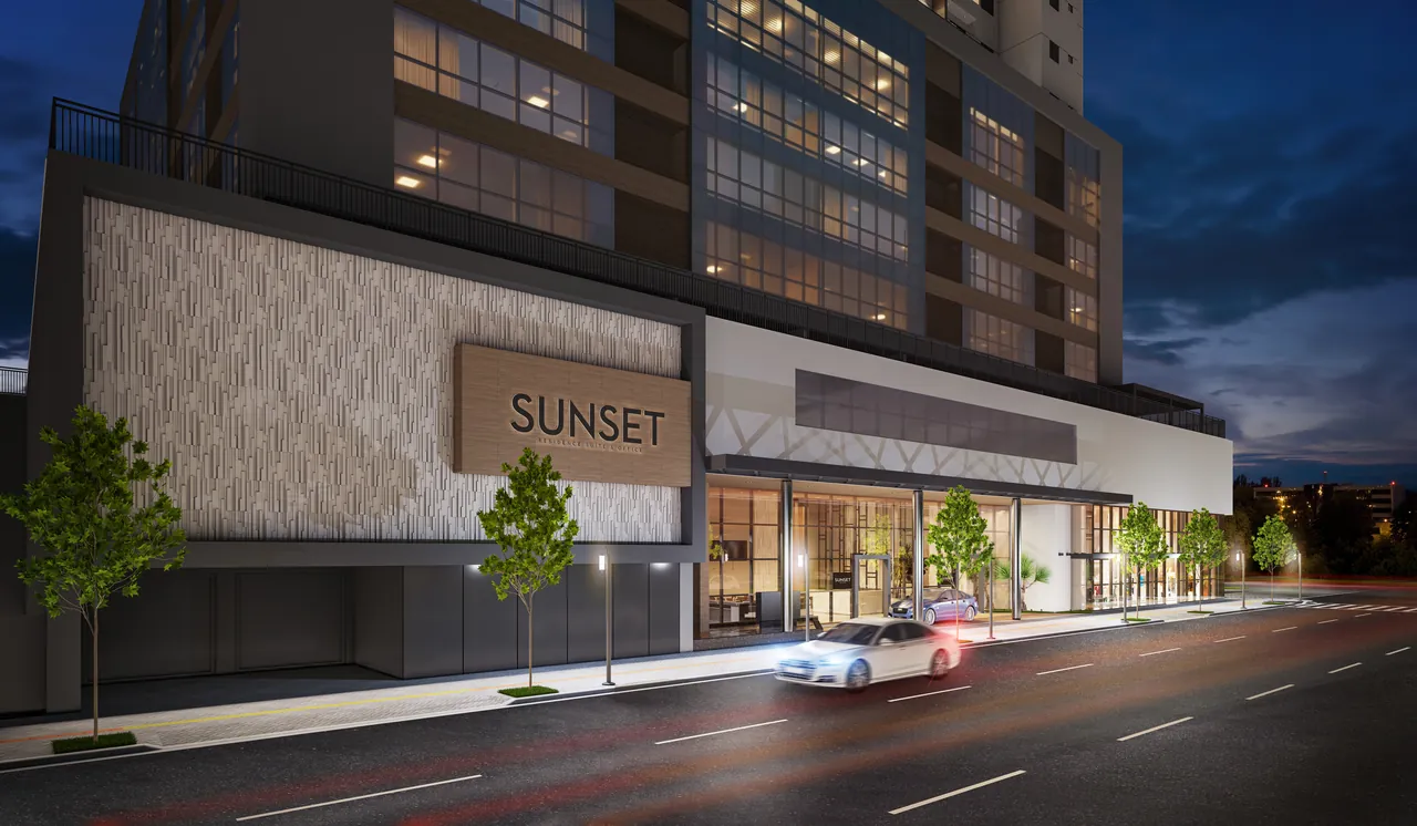Acesso do Sunset Residence