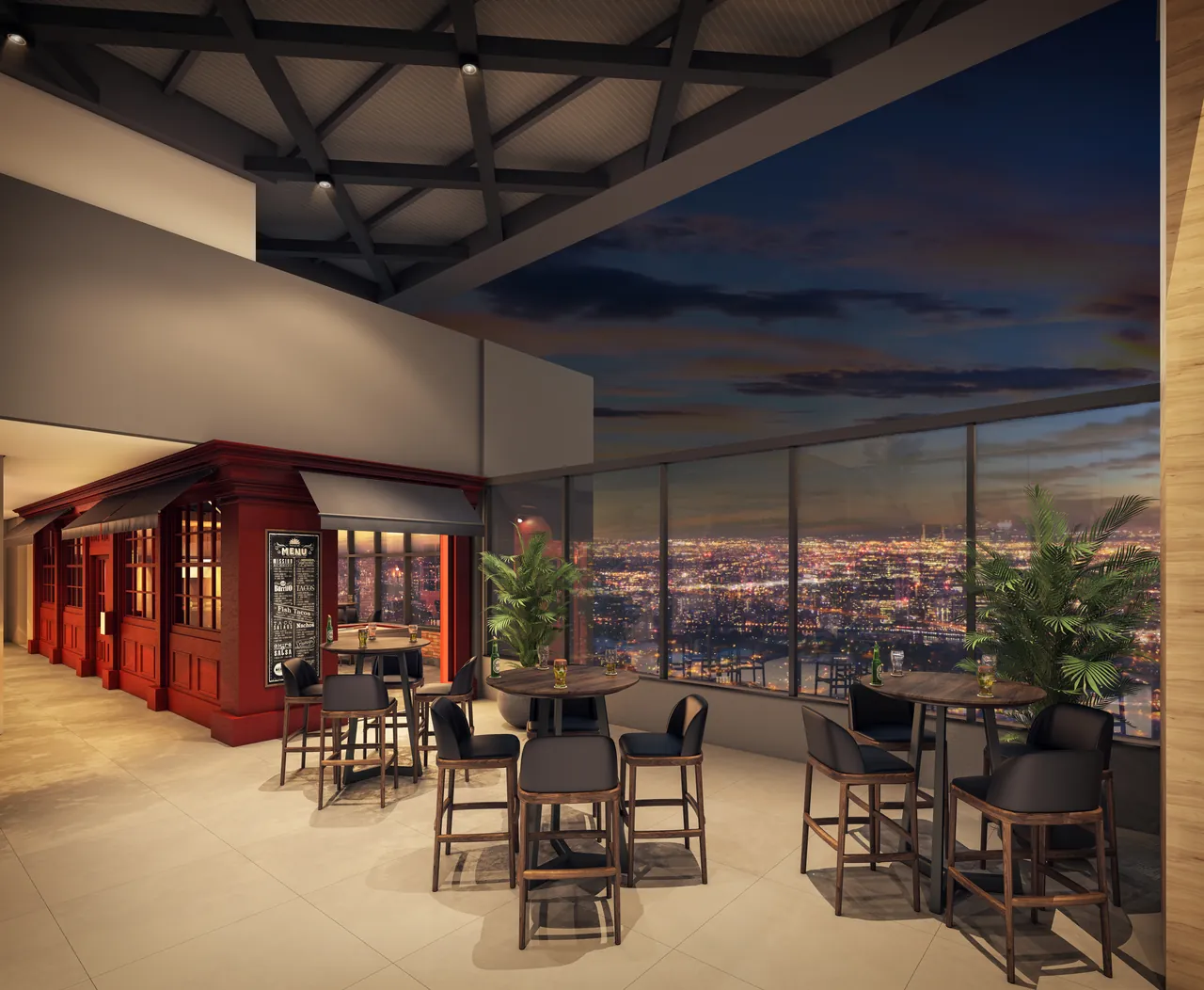 Varanda lounge do Sunset
